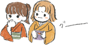 お腹がグーの女子たち